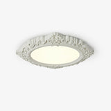 Modern Artistic Sculpted Resin LED Flush Mount Ceiling Lamp for Contemporary Interiors