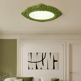 Modern Artistic Sculpted Resin LED Flush Mount Ceiling Lamp for Contemporary Interiors