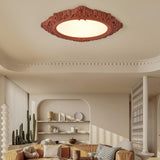 Modern Artistic Sculpted Resin LED Flush Mount Ceiling Lamp for Contemporary Interiors