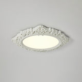 Modern Artistic Sculpted Resin LED Flush Mount Ceiling Lamp for Contemporary Interiors
