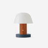 Portable Rechargeable Mushroom Table Lamp with Touch Dimming and Integrated LED