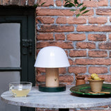 Portable Rechargeable Mushroom Table Lamp with Touch Dimming and Integrated LED