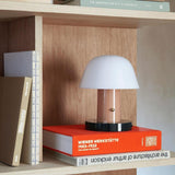 Portable Rechargeable Mushroom Table Lamp with Touch Dimming and Integrated LED