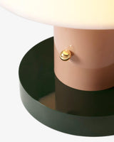 Portable Rechargeable Mushroom Table Lamp with Touch Dimming and Integrated LED
