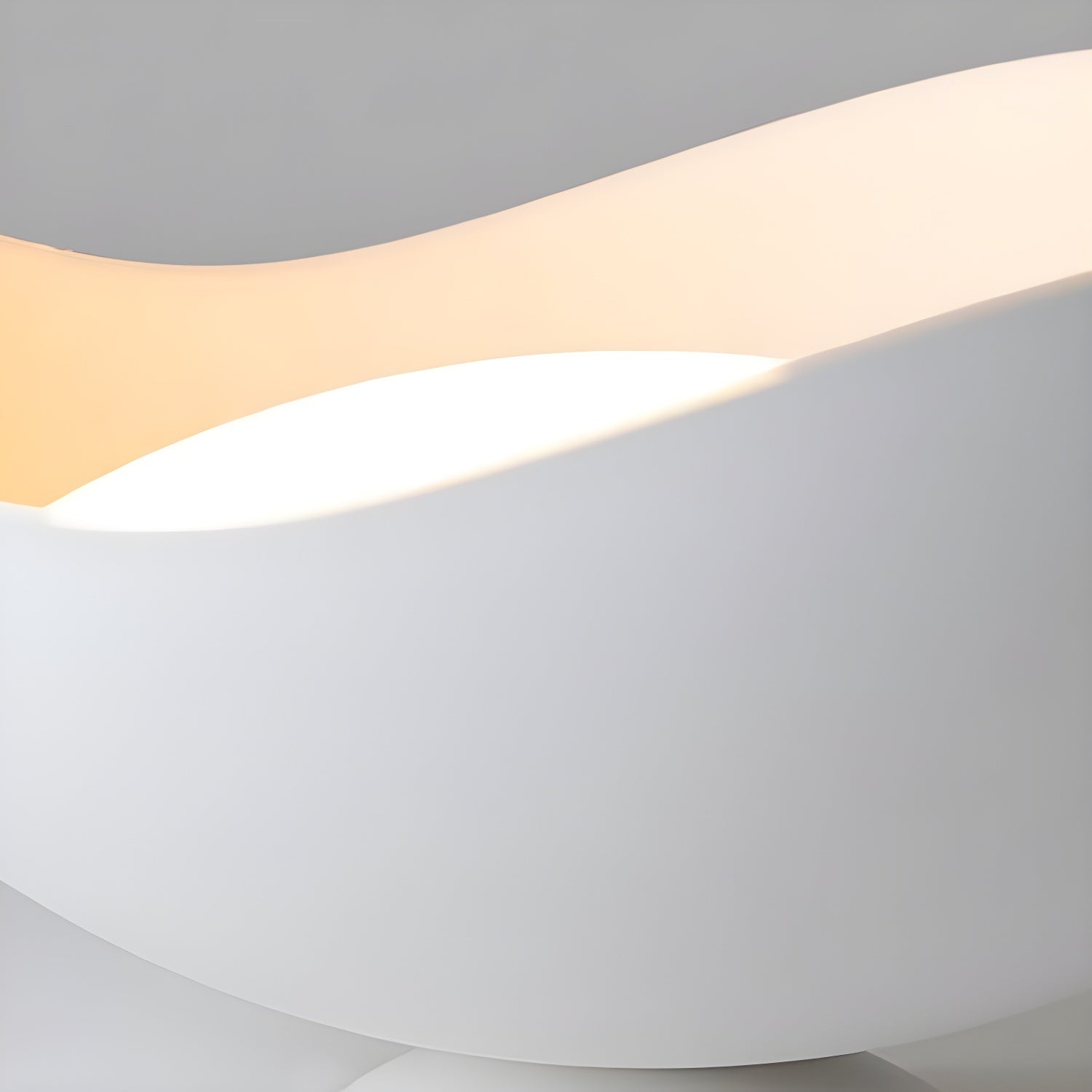 Modern Wave Design Integrated LED Flush Mount Ceiling Light for Home Interiors
