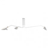 Modern Multi Arm Sculptural Rotating Ceiling Light with Adjustable Heads