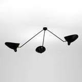 Modern Industrial Multi Arm Spider Chandelier with Adjustable Rotating Steel Arms