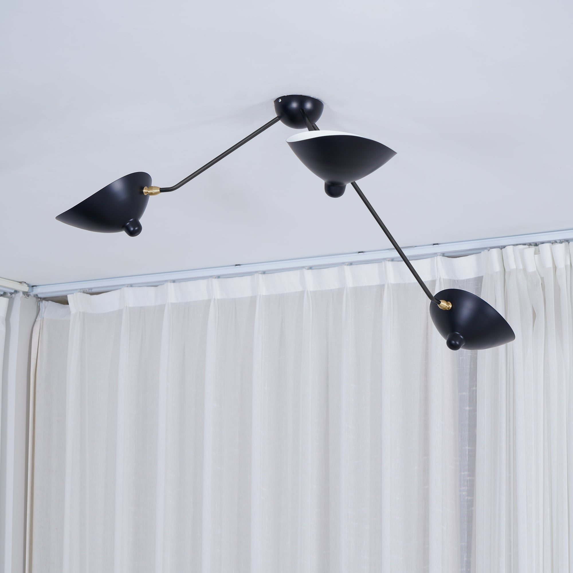 Modern Industrial Multi Arm Spider Chandelier with Adjustable Rotating Steel Arms