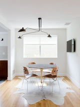 Modern Multi Arm Sculptural Rotating Ceiling Light with Adjustable Heads