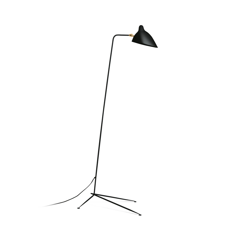 Mid Century Modern Three Arm Rotating Floor Lamp Sculptural Standing Light for Living Room