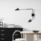 industrial-adjustable-long-arm-wall-sconce-with-rotating-metal-shade-for-indoor-lighting