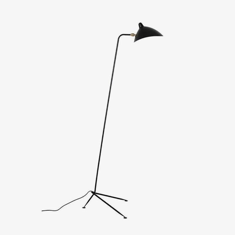 Mid Century Modern Three Arm Rotating Floor Lamp Sculptural Standing Light for Living Room