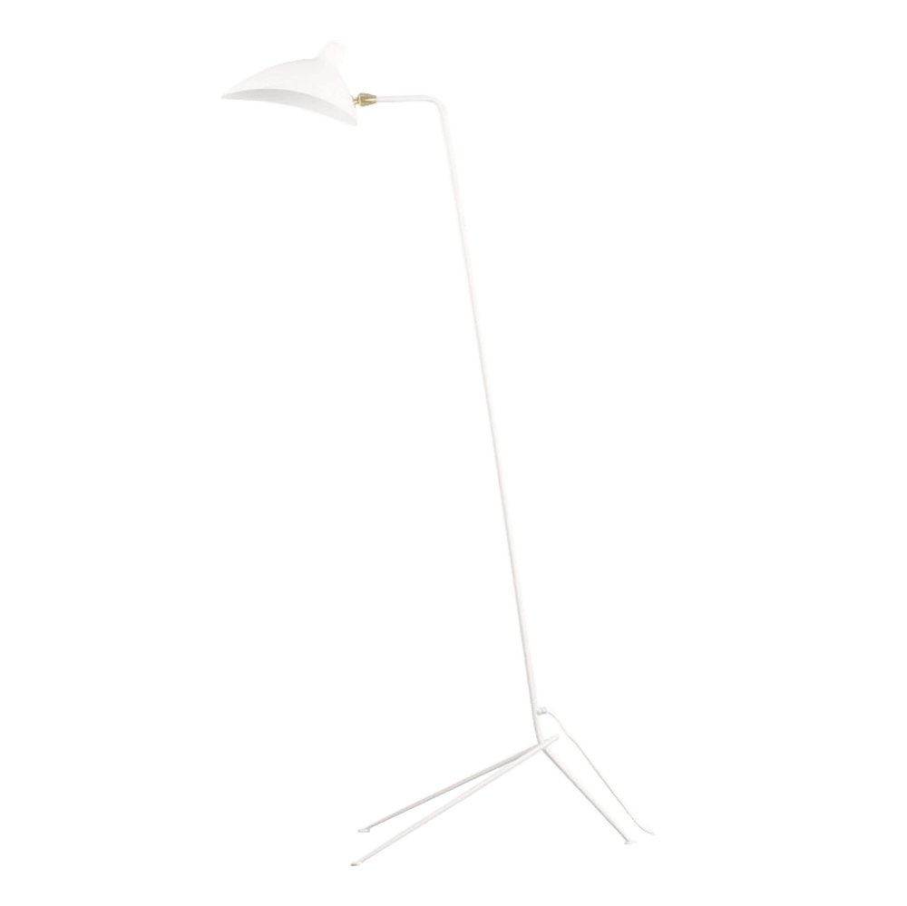 Mid Century Modern Three Arm Rotating Floor Lamp Sculptural Standing Light for Living Room