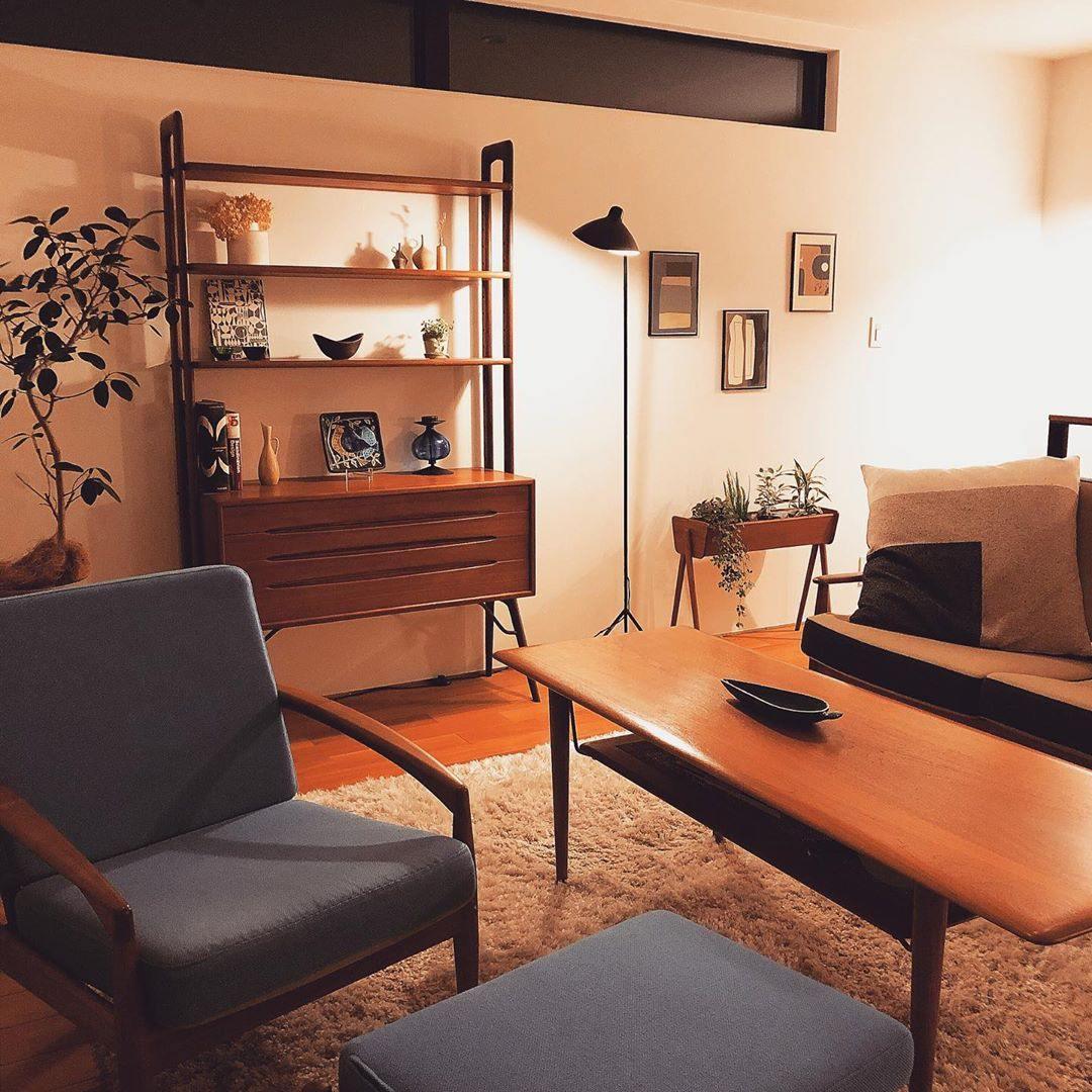 Mid Century Modern Three Arm Rotating Floor Lamp Sculptural Standing Light for Living Room