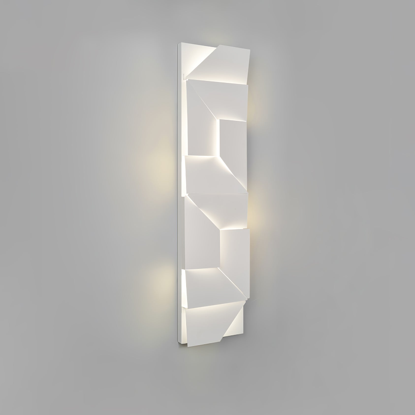 Modern Cordless LED Wall Sconce Matte White Aluminum Rechargeable Decorative Lighting