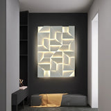 Modern Grand Shadow LED Wall Sconce Aluminum Diffused Indoor Light Matte White