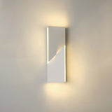 Modern Cordless LED Wall Sconce Matte White Aluminum Rechargeable Decorative Lighting