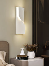 Modern Grand Shadow LED Wall Sconce Aluminum Diffused Indoor Light Matte White