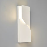 Modern Cordless LED Wall Sconce Matte White Aluminum Rechargeable Decorative Lighting