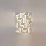 Modern Grand Shadow LED Wall Sconce Aluminum Diffused Indoor Light Matte White