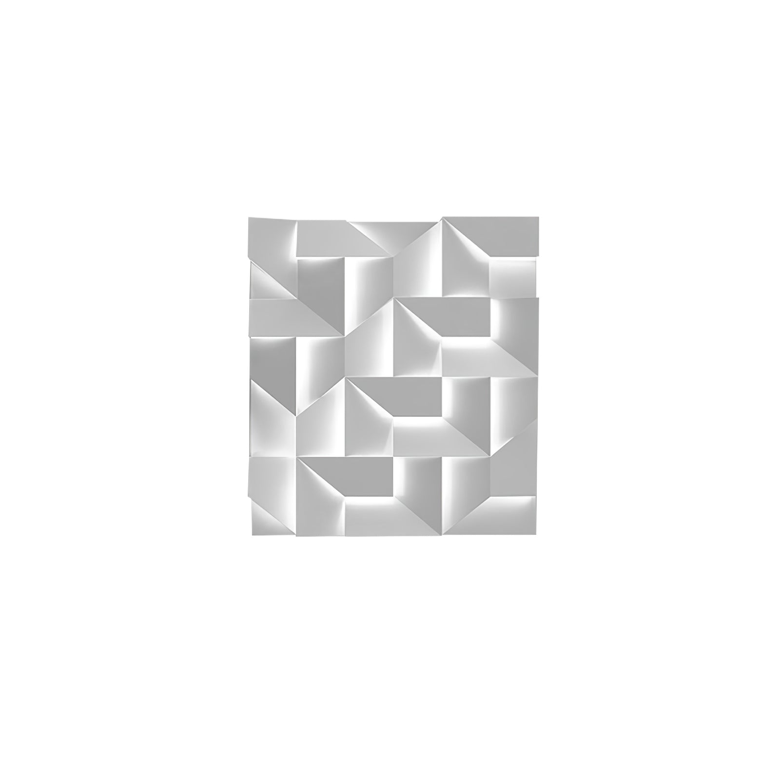 Modern Grand Shadow LED Wall Sconce Aluminum Diffused Indoor Light Matte White