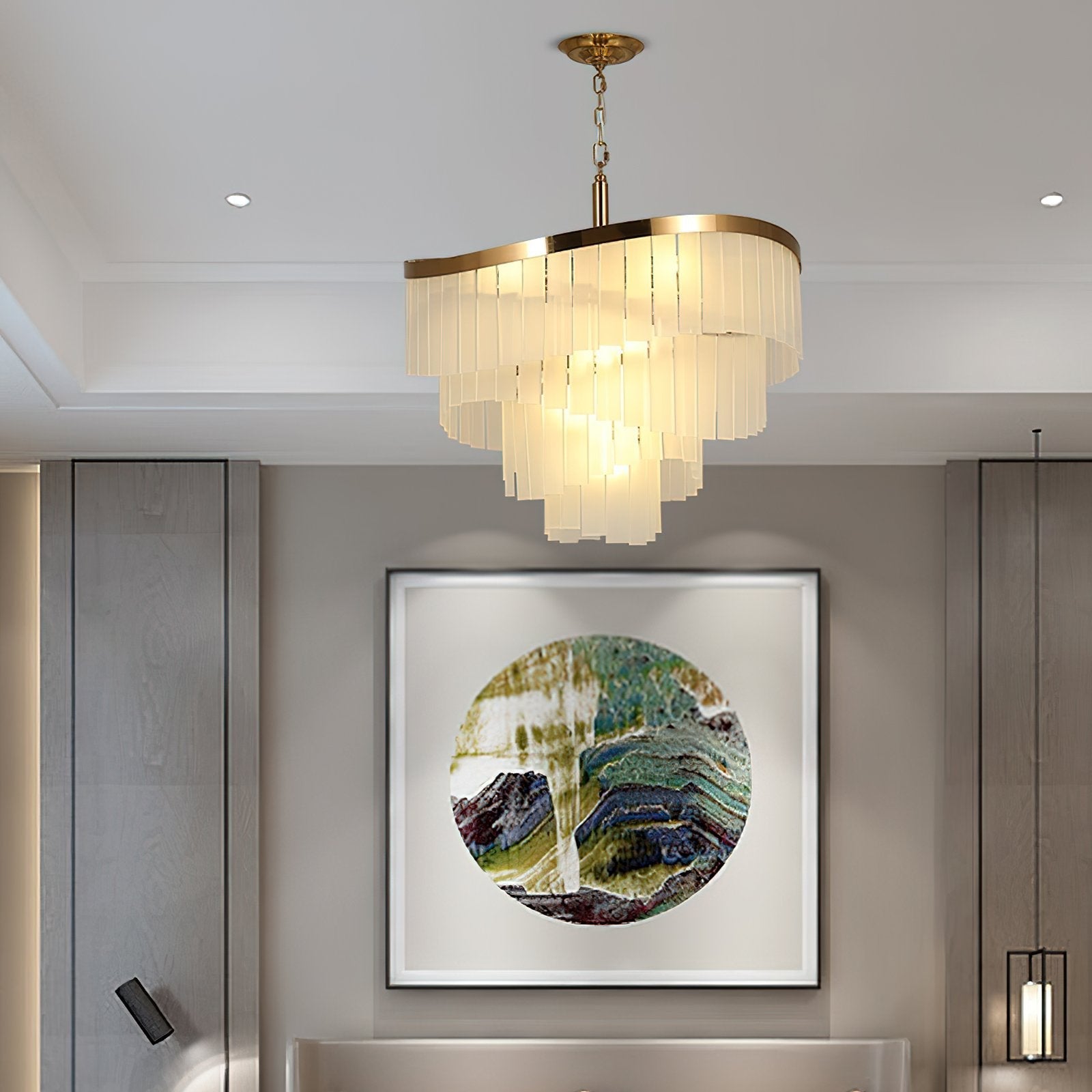 modern-frosted-glass-spiral-chandelier-with-elegant-fringe-design-in-gold-and-white-finish