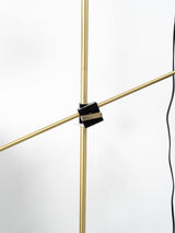 Modern Shear Adjustable Floor Lamp with Twin Arms and Rotatable Metal Shade