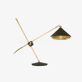 Vintage Inspired Shear Metal Table Lamp Copper Plated Bedside Reading Desk Light
