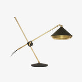 Vintage Inspired Shear Metal Table Lamp Copper Plated Bedside Reading Desk Light