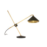 Vintage Inspired Shear Metal Table Lamp Copper Plated Bedside Reading Desk Light