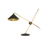 Vintage Inspired Shear Metal Table Lamp Copper Plated Bedside Reading Desk Light