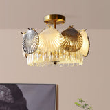 luxury-shell-shaped-crystal-flush-mount-ceiling-light-fixture-with-gold-finish