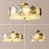 luxury-shell-shaped-crystal-flush-mount-ceiling-light-fixture-with-gold-finish