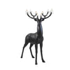 Sherwood Luxury Deer Antler Floor Lamp with Crystal Accents and Modern Pedestal Design