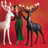 Sherwood Luxury Deer Antler Floor Lamp with Crystal Accents and Modern Pedestal Design