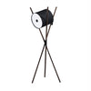 Modern Shift Solid Wood Floor Lamp with Leather Accents Minimalist Free Standing Living Room Light