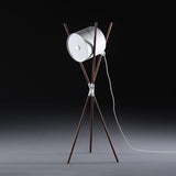 Modern Shift Solid Wood Floor Lamp with Leather Accents Minimalist Free Standing Living Room Light