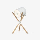 Modern Shift Solid Wood Table Lamp Minimalist Accent Lighting for Bedroom and Office