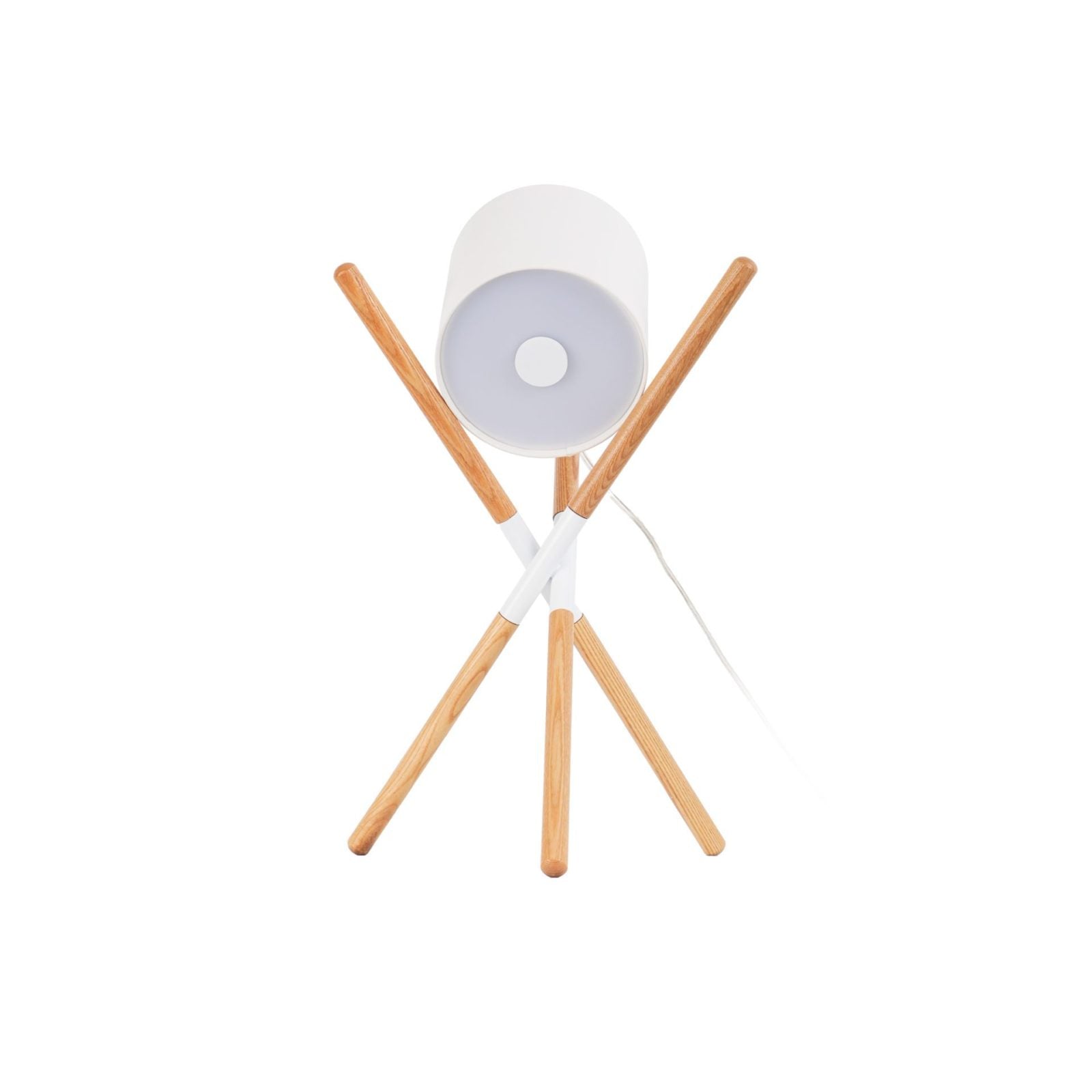 Modern Shift Solid Wood Table Lamp Minimalist Accent Lighting for Bedroom and Office
