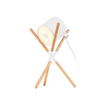 Modern Shift Solid Wood Table Lamp Minimalist Accent Lighting for Bedroom and Office