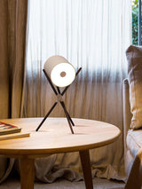 Modern Shift Solid Wood Table Lamp Minimalist Accent Lighting for Bedroom and Office