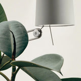 Sibaca Modern Black Torchiere Floor Lamp with Adjustable Metal Frame and Fabric Shade