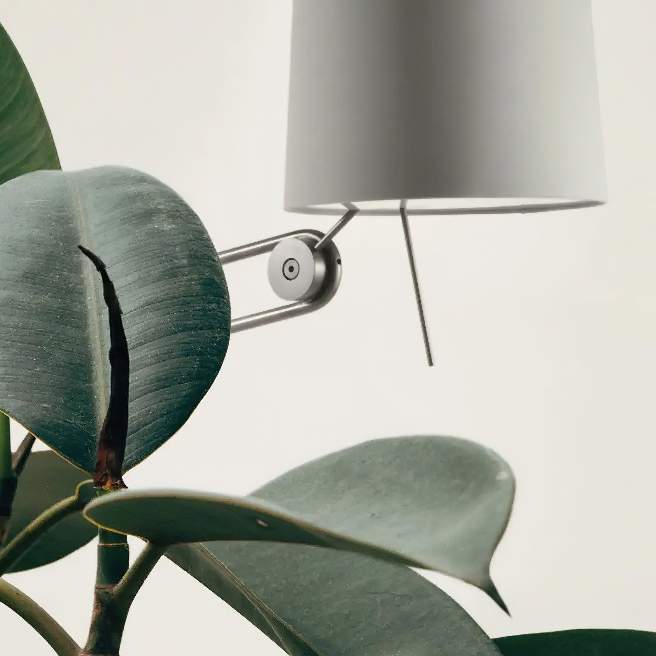 Sibaca Modern Black Torchiere Floor Lamp with Adjustable Metal Frame and Fabric Shade