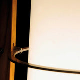 Modern Walnut Wood Column LED Floor Lamp with Acrylic Diffuser Standing Light