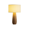 Sierra Wooden Accent Table Lamp with Linen Shade Organic Wood Base Desk Light