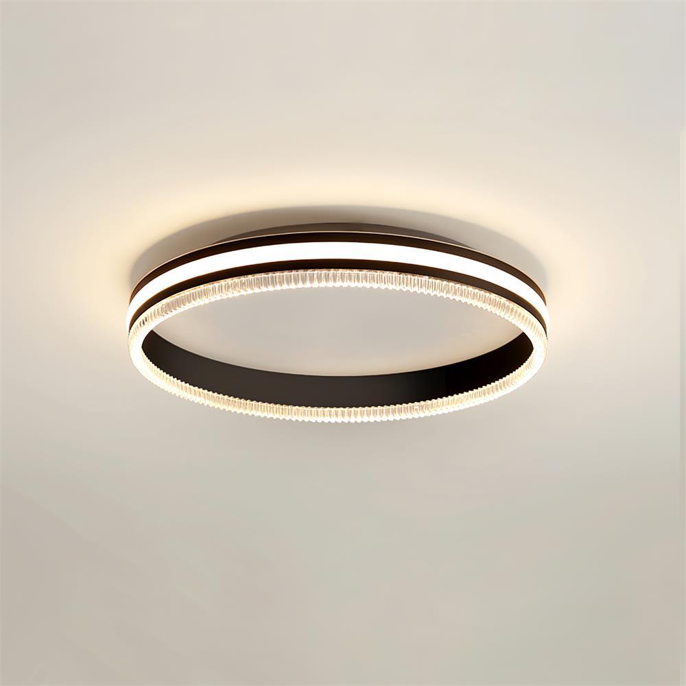 Modern Round Acrylic Ring LED Ceiling Light Fixture for Home and Office