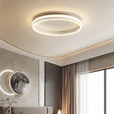 Modern Round Acrylic Ring LED Ceiling Light Fixture for Home and Office