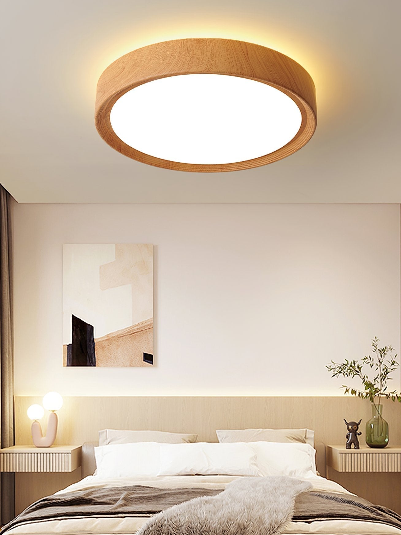 minimalist-round-wood-grain-led-ceiling-light-modern-flush-mount-fixture