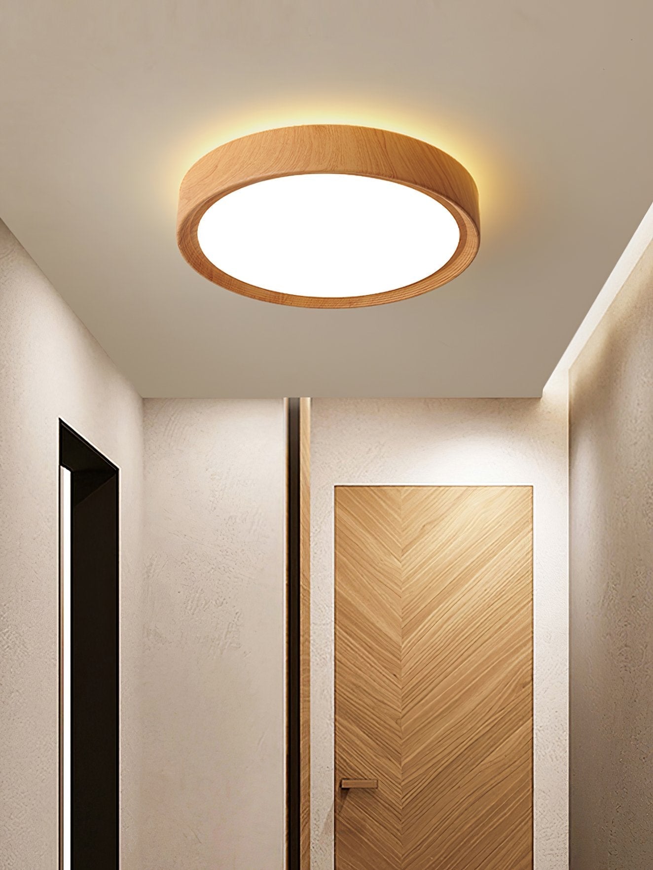 minimalist-round-wood-grain-led-ceiling-light-modern-flush-mount-fixture