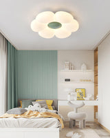 Blooming Six Petal Flower LED Flush Mount Ceiling Lamp for Nursery and Kids Rooms